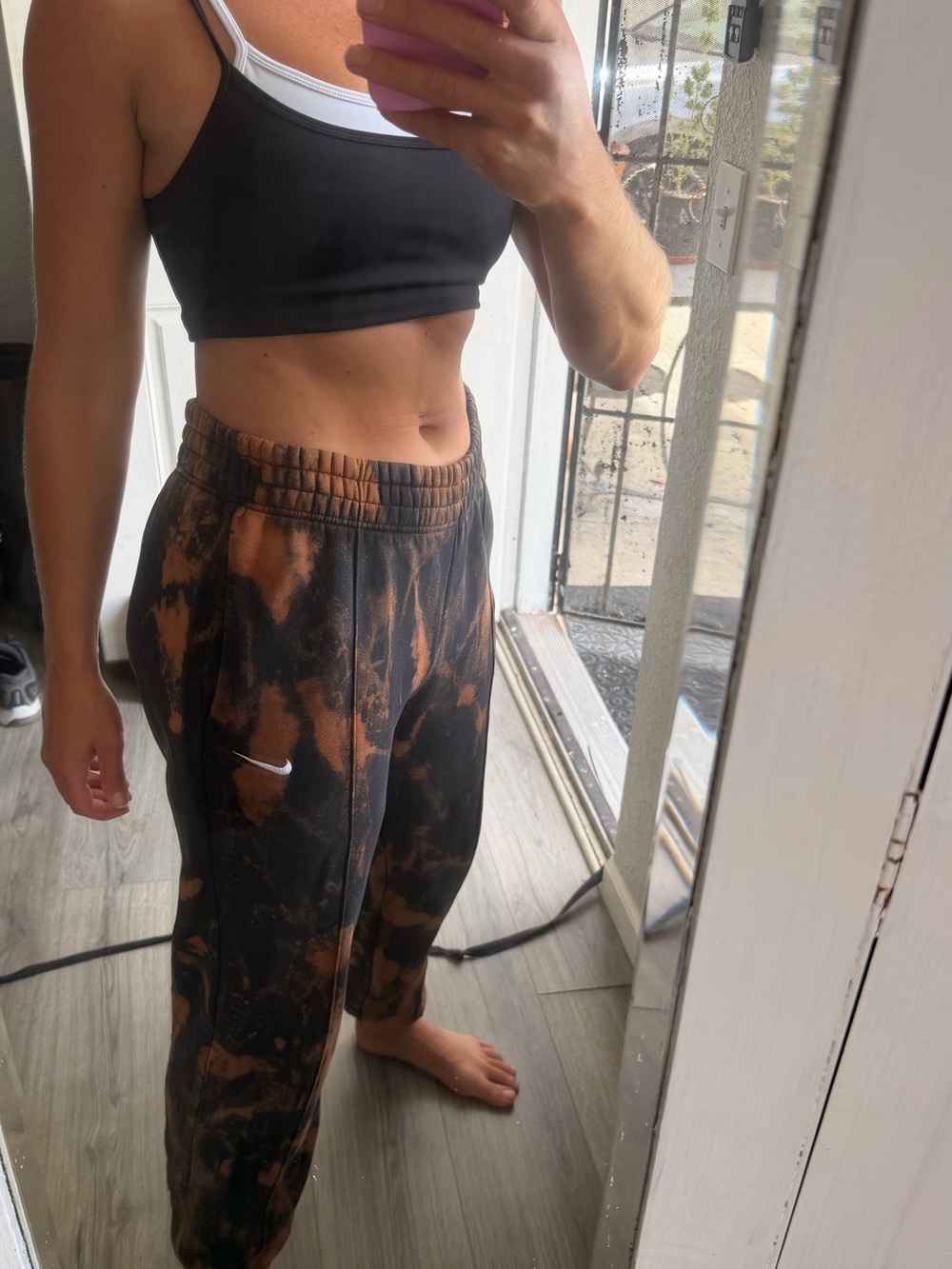 Black Tie-Dye Nike Jogger Sweatpants